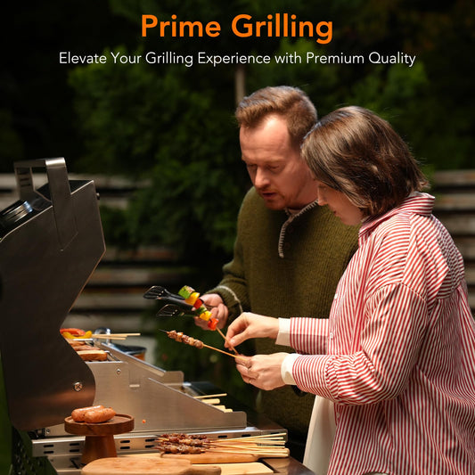 52,000 BTU 6-Burner Propane Gas Grill with LED Lights, SUS304 Stainless Steel Construction