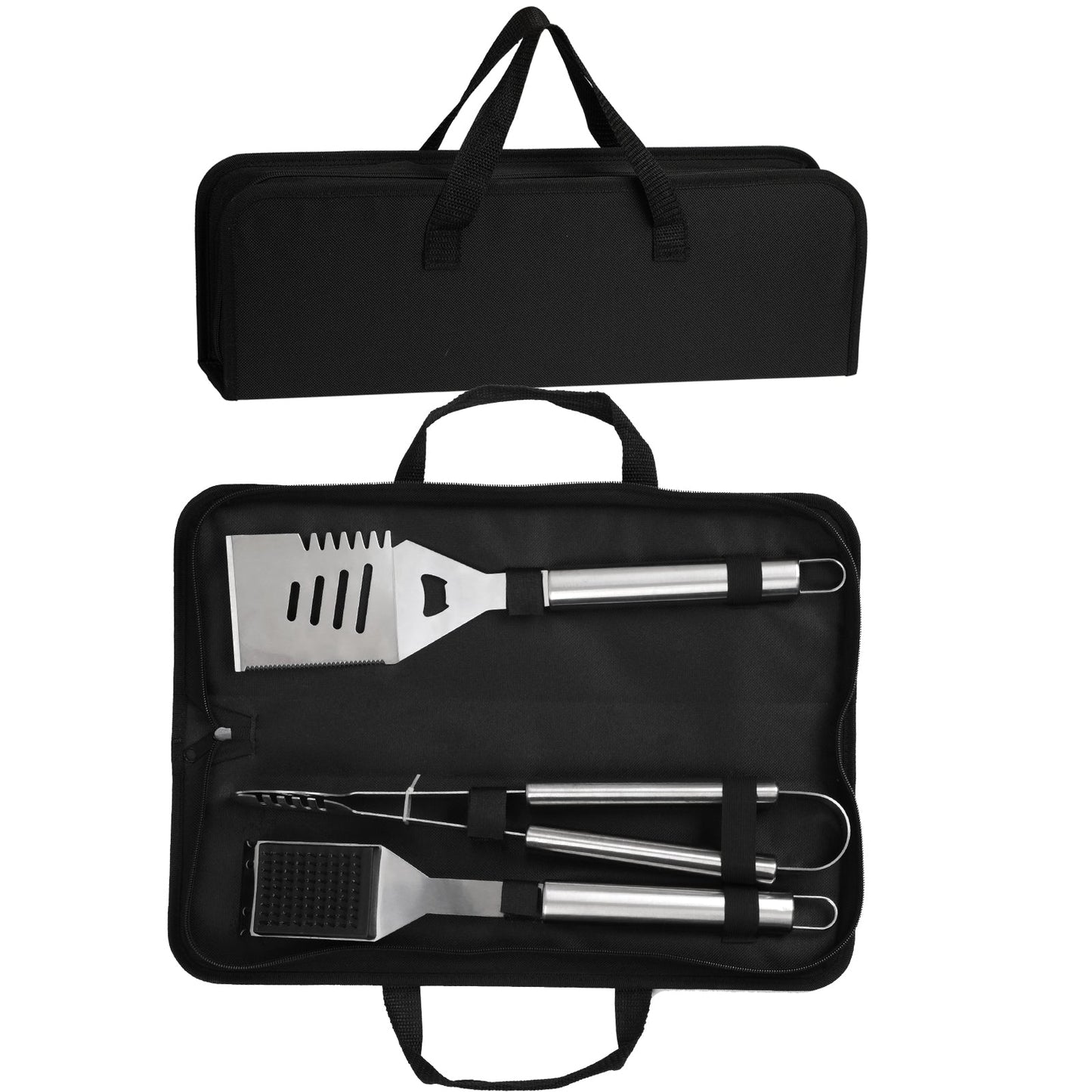 16 Inch Stainless Steel BBQ Grill Tools & Grilling Accessories Set