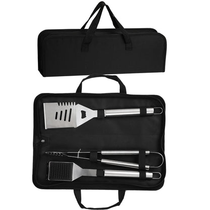 16 Inch Stainless Steel BBQ Grill Tools & Grilling Accessories Set