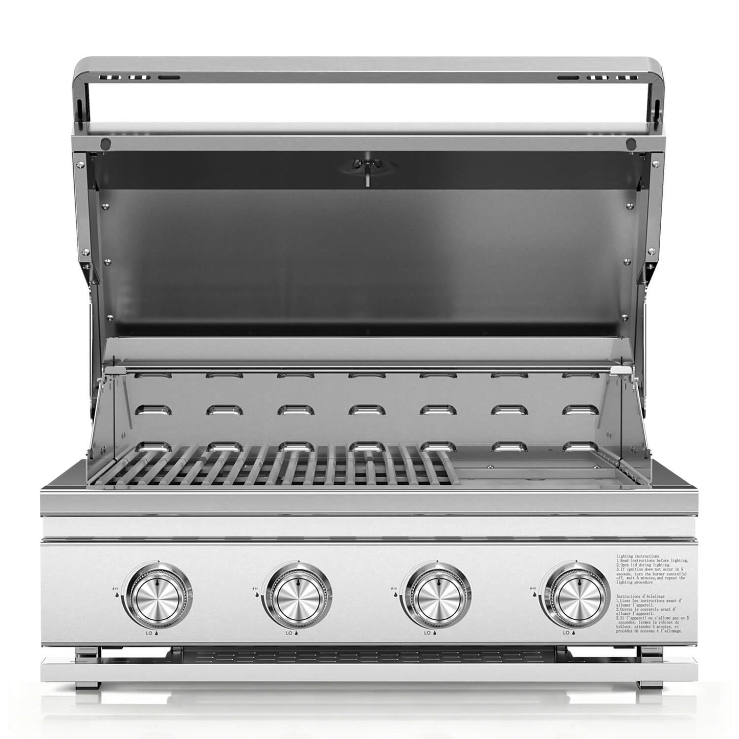 32000 BTU 28" Built-In 4-Burner Propane Grill with All-Thickened 304 Stainless Steel Construction