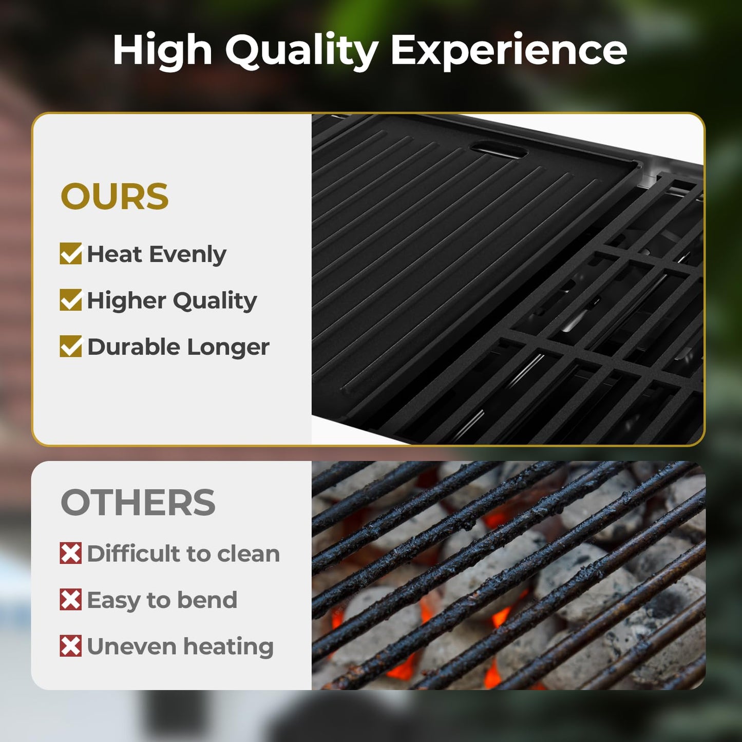 Stainless Steel 4-Burner Propane Grill 42000 BTU Including Side Burner